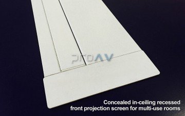 Elite Screens Evanesce B Tavan Gömme Projeksiyon Perdesi 203x115 TopDrop 30 cm