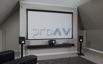 Elite Screens Spektrum Siyah Elektrikli Projeksiyon Perdesi Ekonomi 222x125 TopDrop 15 cm