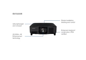Epson EB-PU2220B WUXGA 3LCD Lazer Projeksiyon Cihazı
